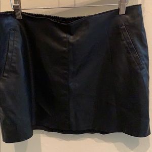 Zara women faux leather skirt